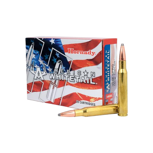 Hornady American Whitetail Rifle Ammunition .30-06 Sprg 150 gr SP 2910 fps 20/ct